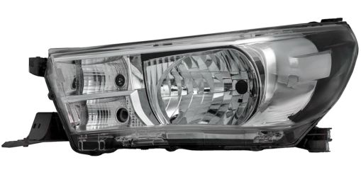 FARO DELANTERO TOYOTA HILUX 2016-2021 BASE CROMADA / IZQUIERDO