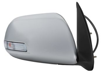 ESPEJO RETROVISOR TOYOTA HILUX 2016-2021 ELECTRICO / PILOTO INTERMITENTE / CARCASA CROMADO / DERECHO