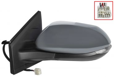 ESPEJO RETROVISOR TOYOTA YARIS 2020-> ELECTRICO / TERMICO / PILOTO / IMPRIMADO / IZQUIERDO