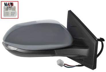 ESPEJO RETROVISOR TOYOTA YARIS 2020-> ELECTRICO / TERMICO / PILOTO / ABATIBLE ELECTRICAMENTE / IMPRIMADO / DERECHO