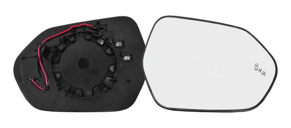 CRISTAL ESPEJO RETROVISOR TOYOTA YARIS 2020-2024 CON SOPORTE / TERMICO / SIDE ASSIST / CONVEXO / DERECHO