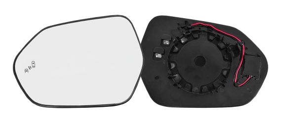 CRISTAL ESPEJO RETROVISOR TOYOTA YARIS 2020-2024 CON SOPORTE / TERMICO / SIDE ASSIST / CONVEXO / IZQUIERDO