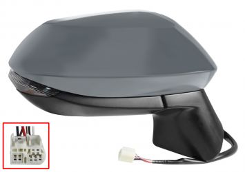 ESPEJO RETROVISOR TOYOTA COROLLA 2020-2023 ELECTRICO / TERMICO / PILOTO / IMPRIMADO / DERECHO