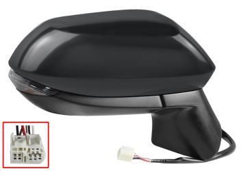 ESPEJO RETROVISOR TOYOTA COROLLA 2019-2023 4 PUERTAS / ELECTRICO / TERMICO / PILOTO INTERMITENTE / DERECHO
