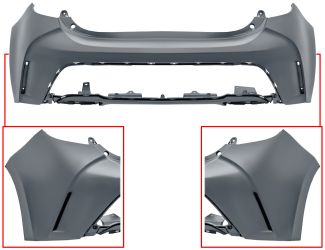 PARACHOQUES TOYOTA COROLLA 2019-2023 TRASERO / IMPRIMADO