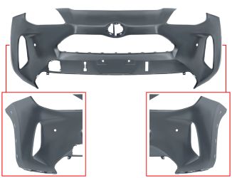 PARACHOQUES TOYOTA YARIS CROSS 2020-> DELANTERO / CON 2 SENSOR / IMPRIMADO