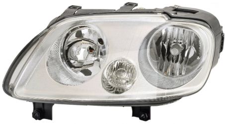 FARO VOLKSWAGEN CADDY 2004-2010 BASE CROMADA / LAMPARAS H1+H7 / IZQUIERDO