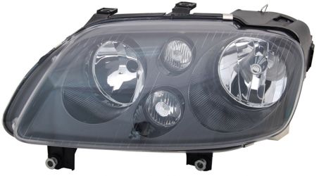 FARO VOLKSWAGEN CADDY 2004-2010 BASE NEGRA / LAMPARAS H7+H7 / IZQUIERDO