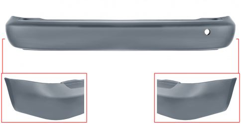PARACHOQUES VOLKSWAGEN CADDY 2004-2010 TRASERO / CHASIS CORTO / IMPRIMADO