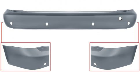 PARACHOQUES VOLKSWAGEN CADDY 2004-2010 TRASERO / CHASIS CORTO / CON 4 SENSOR / IMPRIMADO
