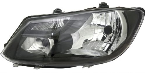 FARO VOLKSWAGEN CADDY 2010-2015 OPTICA SIMPLE / DETALLE NEGRO / IZQUIERDO