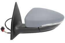 ESPEJO RETROVISOR VOLKSWAGEN EOS 2010-2015 ELECTRICO / TERMICO / PILOTO INTERMITENTE / LUZ CORTESIA / ABATIBLE ELECTRICAMENTE / MEMORIA / IMPRIMADO / IZQUIERDO