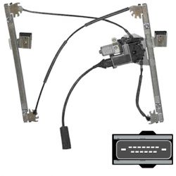 ELEVALUNAS VOLKSWAGEN PASSAT 1993-1997 FAMILIAR / ELECTRICO / CON MOTOR / CONFORT / 15 PINS / DELANTERO IZQUIERDO