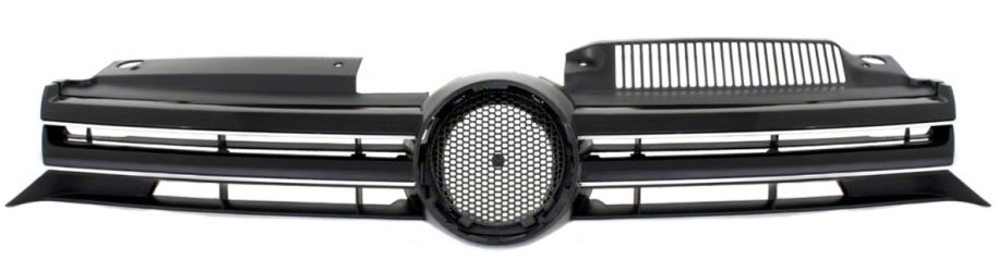 REJILLA VOLKSWAGEN GOLF VI 2008-2012 FRENTE / ABIERTA / CON MOLDURA CROMADA