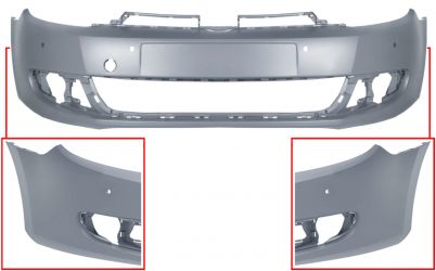 PARACHOQUES VOLKSWAGEN GOLF VI 2008-2012 DELANTERO / CON 4 SENSOR / IMPRIMADO