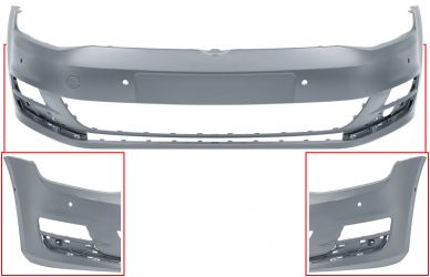 PARACHOQUES VOLKSWAGEN GOLF VII 2012-2017 DELANTERO / CON 6 SENSOR / PARK ASSIST / IMPRIMADO