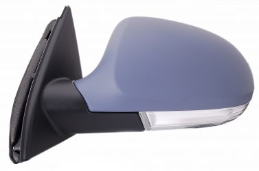 ESPEJO RETROVISOR VOLKSWAGEN PASSAT 2005-2010 ELECTRICO / TERMICO / PILOTO / LUZ CORTESIA / ABATIBLE ELECTRICAMENTE / IMPRIMADO / IZQUIERDO