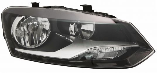 FARO VOLKSWAGEN POLO 2009-2014 OPTICA DOBLE / MODELO CONFORTLINE / HIGHLINE / DERECHO