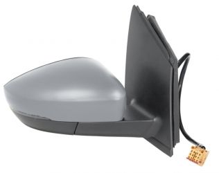 ESPEJO RETROVISOR VOLKSWAGEN POLO 2009-2010 CONECTOR CUADRADO / ELECTRICO / TERMICO / PILOTO / IMPRIMADO / DERECHO