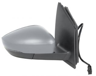 ESPEJO RETROVISOR VOLKSWAGEN POLO 2014-2017 CONECTOR RECTANGULAR / ELECTRICO / TERMICO / PILOTO / ABATIBLE ELECTRICAMENTE / IMPRIMADO / DERECHO