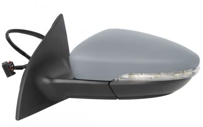 ESPEJO RETROVISOR VOLKSWAGEN SCIROCCO 2008-2014 ELECTRICO / TERMICO / PILOTO / LUZ CORTESIA / ABATIBLE ELECTRICAMENTE / MEMORIA / IMPRIMADO / IZQUIERDO