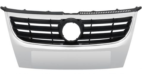 REJILLA VOLKSWAGEN TOURAN 2006-2010 FRENTE / MARCO CROMADO / LAMA NEGRA