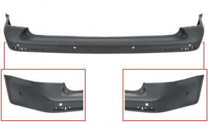 PARACHOQUES VOLKSWAGEN CARAVELLE 2015-2020 TRASERO / 2 PUERTAS TRASERAS / CON 6 SENSOR / CON PARK ASSIST