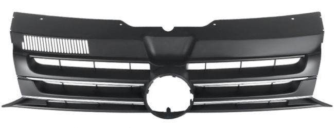REJILLA VOLKSWAGEN TRANSPORTER T5 2010-2015 FRENTE / NEGRA / CON MOLDURAS CROMADAS