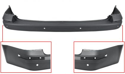 PARACHOQUES VOLKSWAGEN CARAVELLE 2015-2020 TRASERO / 1 PORTON TRASERO / CON 4 SENSOR