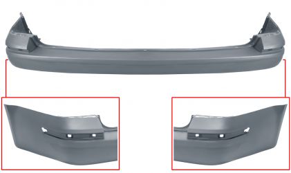 PARACHOQUES VOLKSWAGEN CARAVELLE 2015-2020 TRASERO / 1 PORTON TRASERO / IMPRIMADO