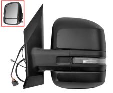 ESPEJO RETROVISOR VOLKSWAGEN CRAFTER 2017-> BRAZO CORTO / ELECTRICO / TERMICO / PILOTO INTERMITENTE / ANTENA / IZQUIERDO