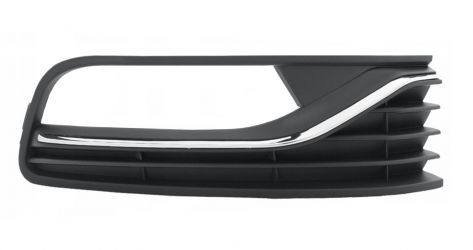 REJILLA VOLKSWAGEN POLO 2014-2017 PARACHOQUES DELANTERO / CON ANTINIEBLA / CON MOLDURA CROMADA / DERECHA