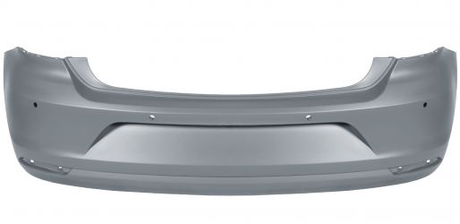 PARACHOQUES VOLKSWAGEN POLO 2014-2017 TRASERO / ESCAPE PEQUEÑO / CON SENSOR / IMPRIMADO