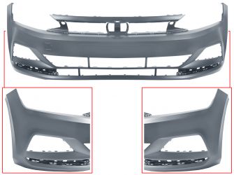 PARACHOQUES VOLKSWAGEN POLO 2017-2021 DELANTERO / IMPRIMADO