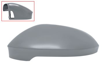 CARCASA ESPEJO RETROVISOR VOLKSWAGEN TAIGO 2021-> SIDE ASSIST / IMPRIMADA / IZQUIERDA