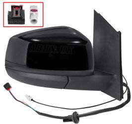 ESPEJO RETROVISOR FORD TOURNEO CONNECT 2022-> ELECTRICO / TERMICO / ABATIBLE ELECTRICAMENTE / ANTENA / NEGRO GLOSSY / DERECHO