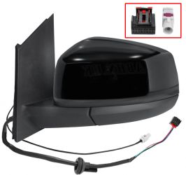 ESPEJO RETROVISOR FORD TOURNEO CONNECT 2022-> ELECTRICO / TERMICO / ABATIBLE ELECTRICAMENTE / ANTENA / NEGRO GLOSSY / IZQUIERDO