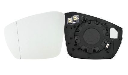 CRISTAL ESPEJO RETROVISOR VOLKSWAGEN T-CROSS 2019-> CON SOPORTE / TERMICO / ASFERICO / IZQUIERDO