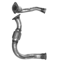 TUBO DE ESCAPE RENAULT Clio 1.9D Mot.F8Q (Con Flexible) (1998-2000)