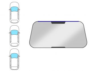 MOLDURA PARABRISAS OPEL ASTRA G 1998-2004 3/4/5 PUERTAS / FAMILIAR / DELANTERA / SUPERIOR