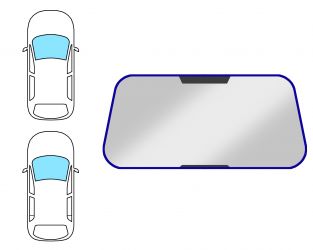 MOLDURA PARABRISAS OPEL CORSA B 1993-2000 3/5 PUERTAS / DELANTERA / COMPLETA