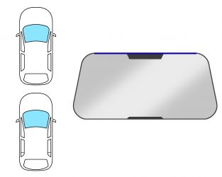 MOLDURA PARABRISAS SUZUKI SWIFT 2005-2010 3/5 PUERTAS / DELANTERA / SUPERIOR