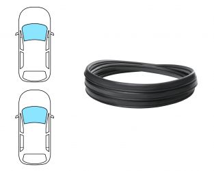MOLDURA PARABRISAS CITROEN AX 1986-1991 3/5 PUERTAS / DELANTERA / ROLLO 25 M