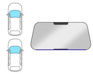 MOLDURA PARABRISAS PEUGEOT 407 2004-2011 4 PUERTAS / FAMILIAR / DELANTERA / INFERIOR