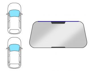 MOLDURA PARABRISAS JEEP CHEROKEE 1984-1995 3/5 PUERTAS / DELANTERA / SUPERIOR