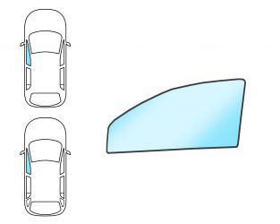 VENTANILLA SUZUKI SWIFT 1989-1995 4/5 PUERTAS / DELANTERA / AZUL / IZQUIERDA