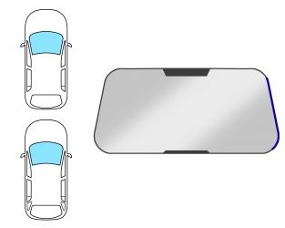 MOLDURA PARABRISAS BMW SERIE 5 (E34) 1987-1995 4 PUERTAS / FAMILIAR / DELANTERA / DERECHA