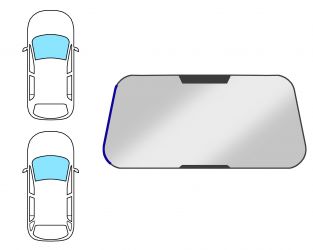 MOLDURA PARABRISAS BMW SERIE 5 (E34) 1987-1995 4 PUERTAS / FAMILIAR / DELANTERA / IZQUIERDA
