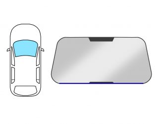 MOLDURA PARABRISAS CITROEN C5 2000-2005 4 PUERTAS / FAMILIAR / DELANTERA / INFERIOR