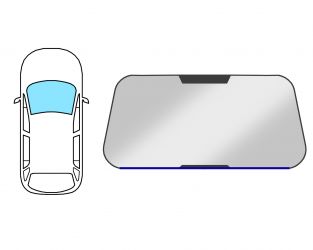 MOLDURA PARABRISAS VOLKSWAGEN TOURAN 2010-2015 DELANTERA / INFERIOR